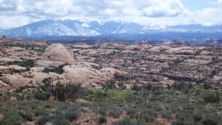 The La Sal mountains - with fresh snow.