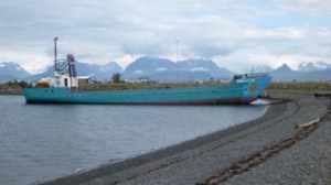Barge on Homer Spit