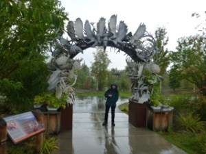 The "Antler" Arch beside the Visitor Information and Culture Center in Fairbanks.