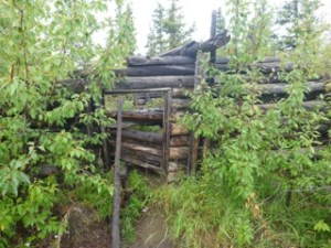 Trapper cabin near summit at Top of the World