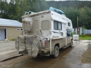 Road paint from "Top of the World"