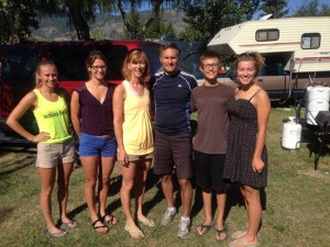 From left: Mikayla, Gabriela, Jane, Grant, Benjamin, Cassi